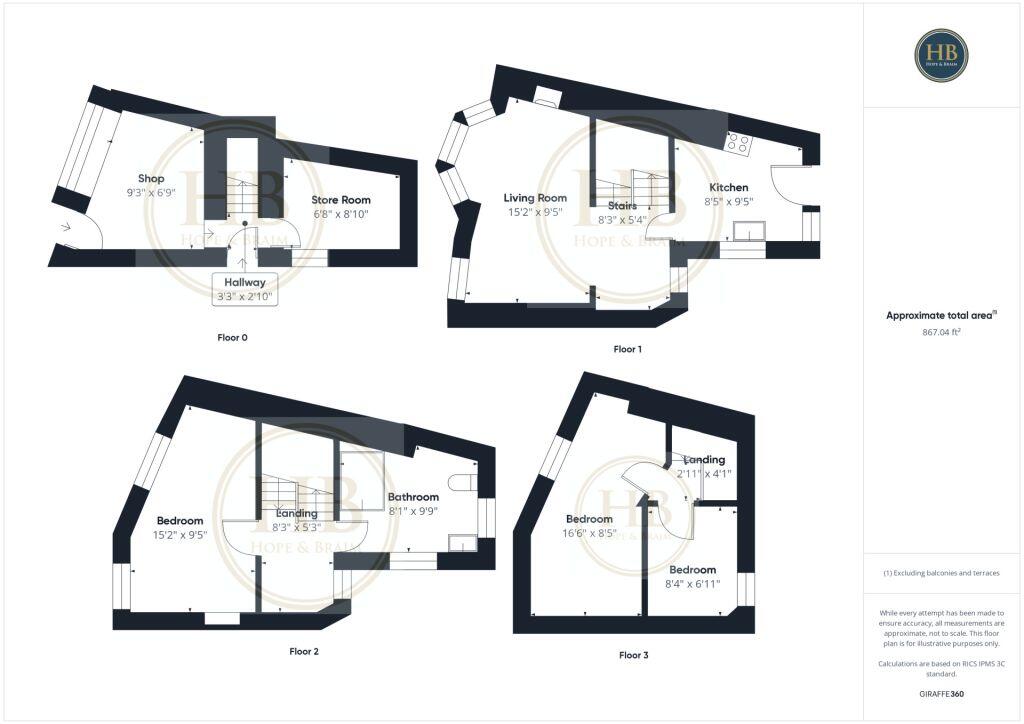12 & 12a Brunswick Street, Whitby floorplan