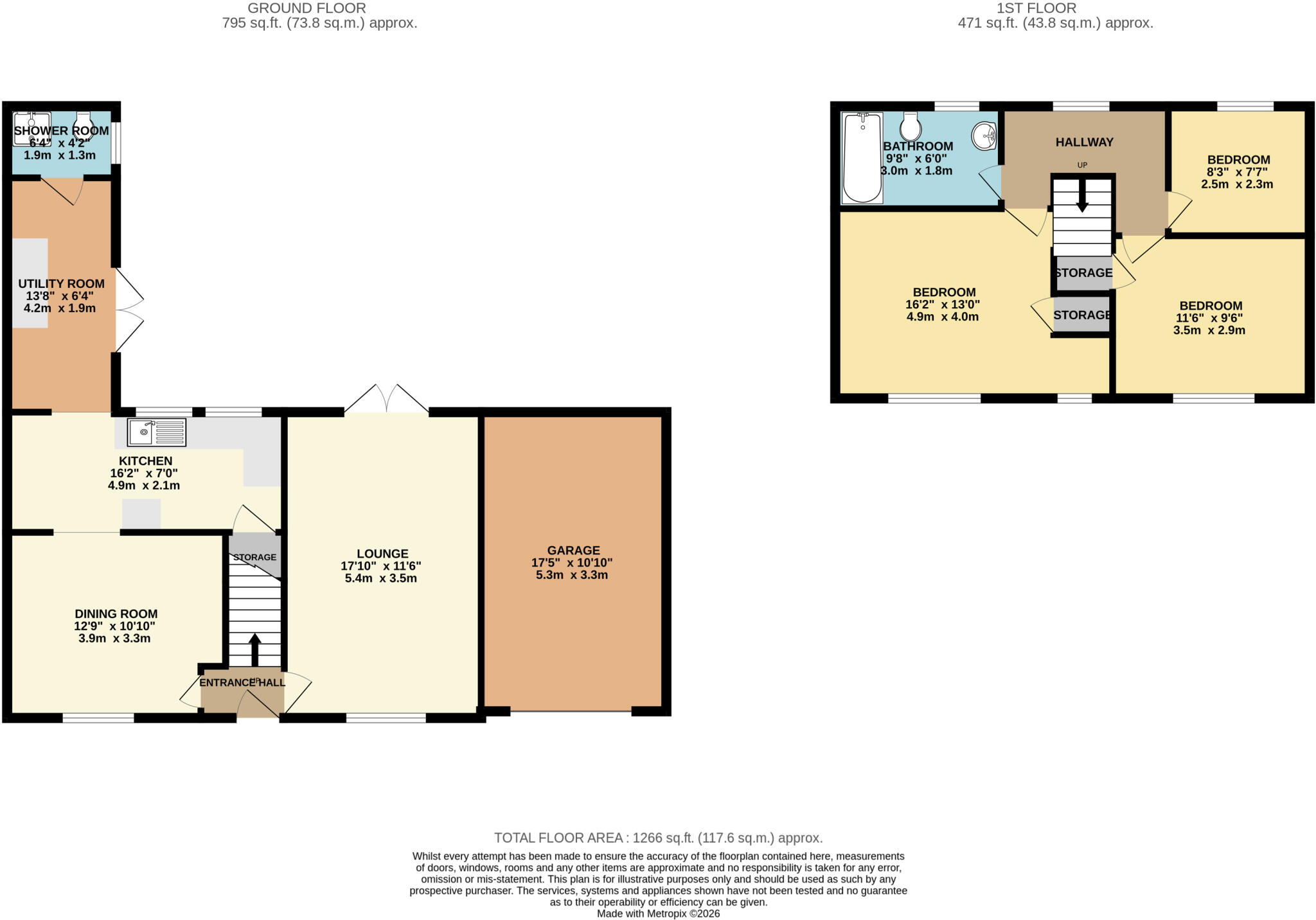 Highfield Gardens, Combe Martin, North Devon, EX34 floorplan