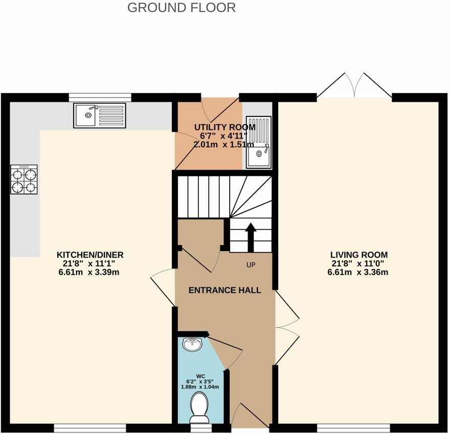 Swift Avenue, Rugby, Warwickshire floorplan