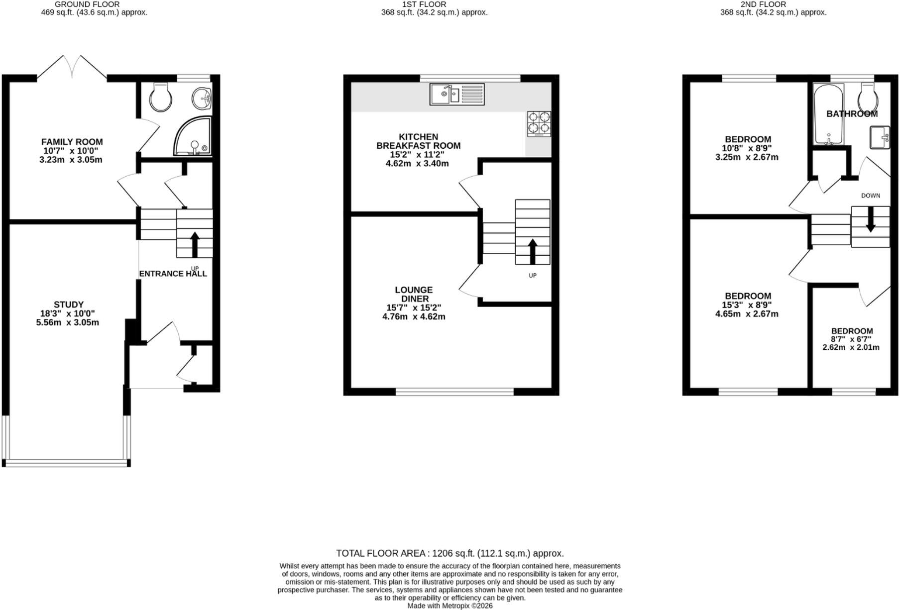 Malmers Well Road, High Wycombe, H13 6PD floorplan
