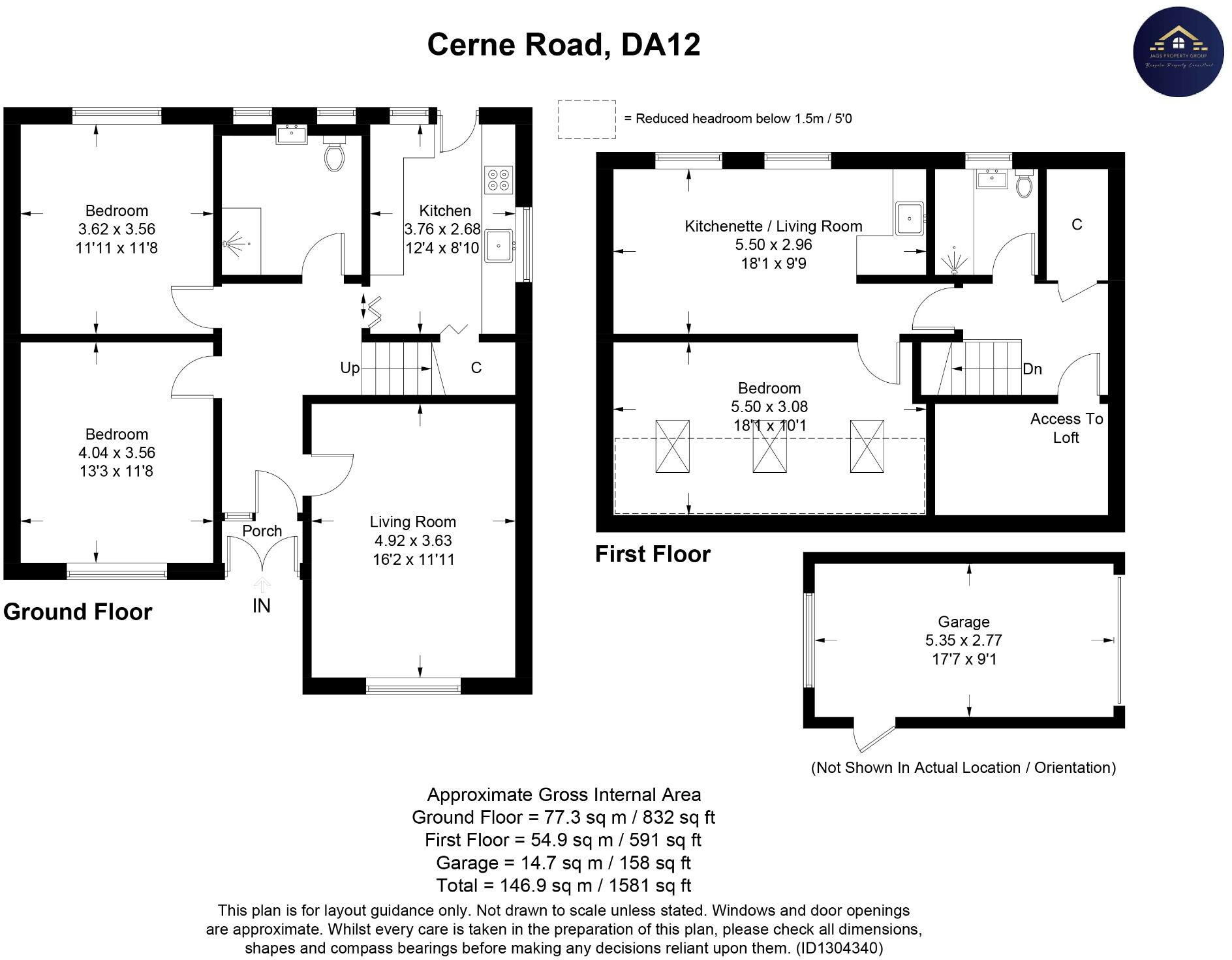 Cerne Road, Gravesend, Kent, DA12 floorplan