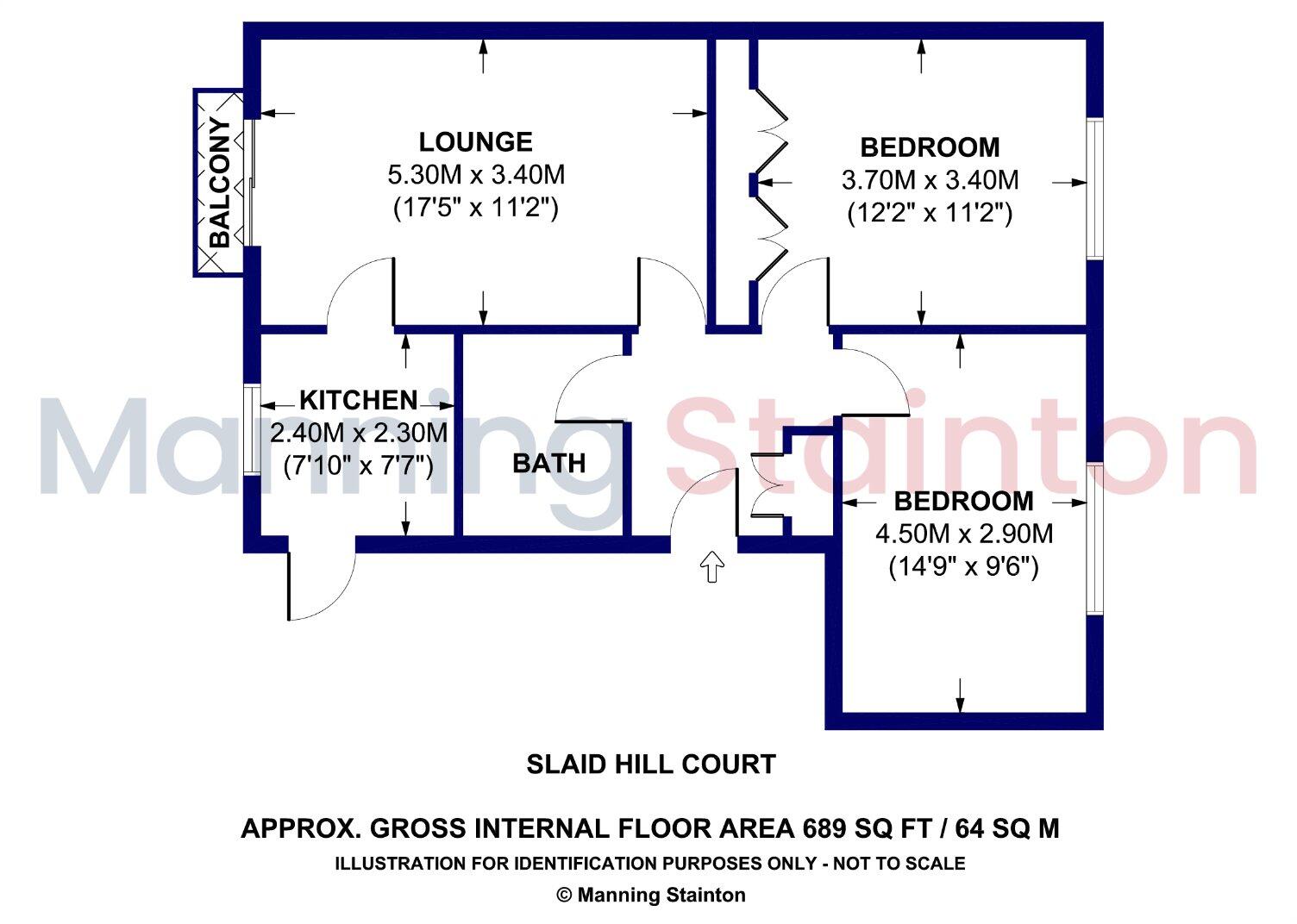 Slaid Hill Court, Leeds, West Yorkshire floorplan