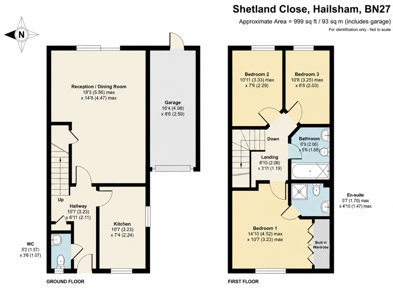 Shetland Close, Hailsham, East Sussex, BN27 floorplan