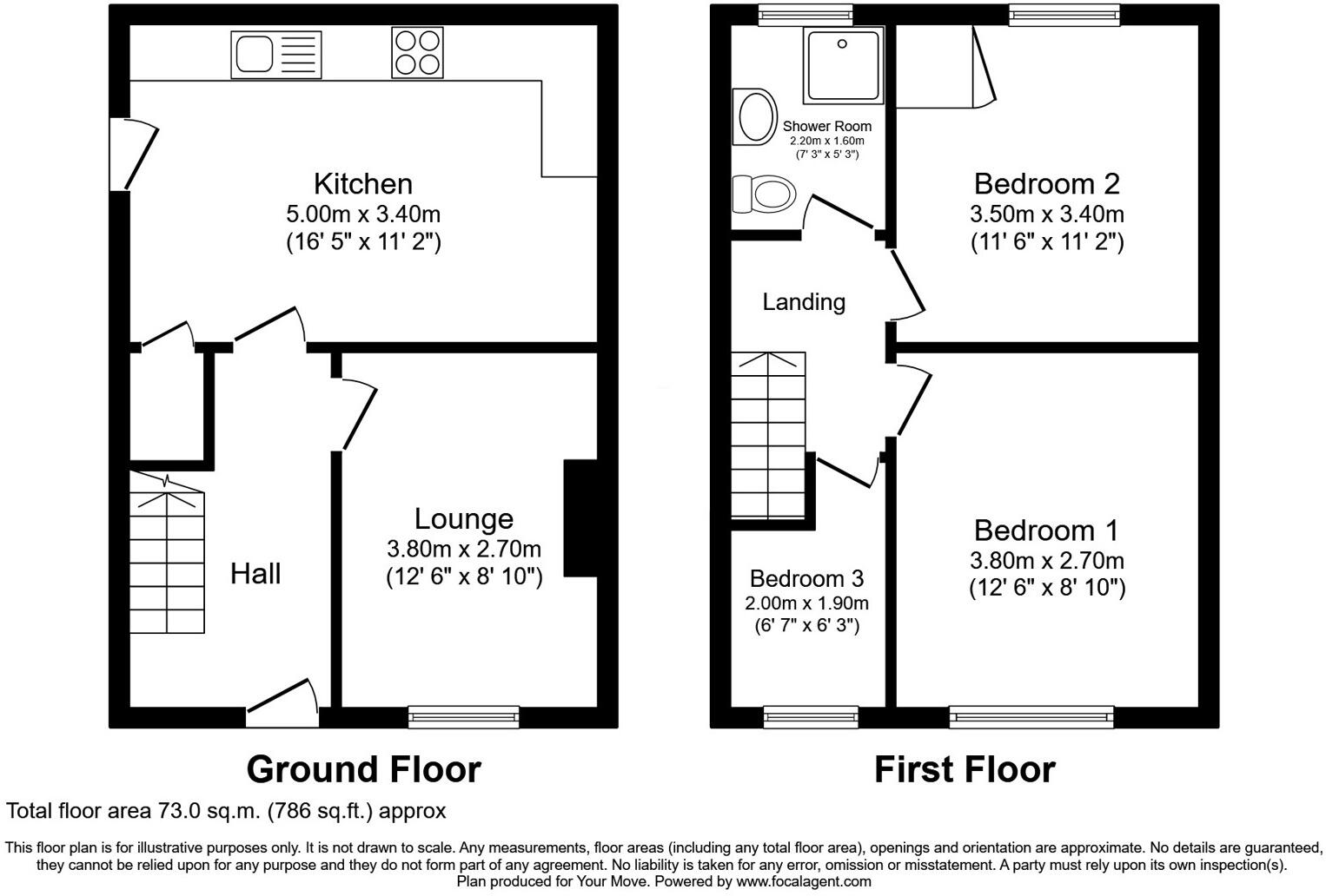 Bickerstaffe Close, Shaw, Oldham, Greater Manchester, OL2 floorplan