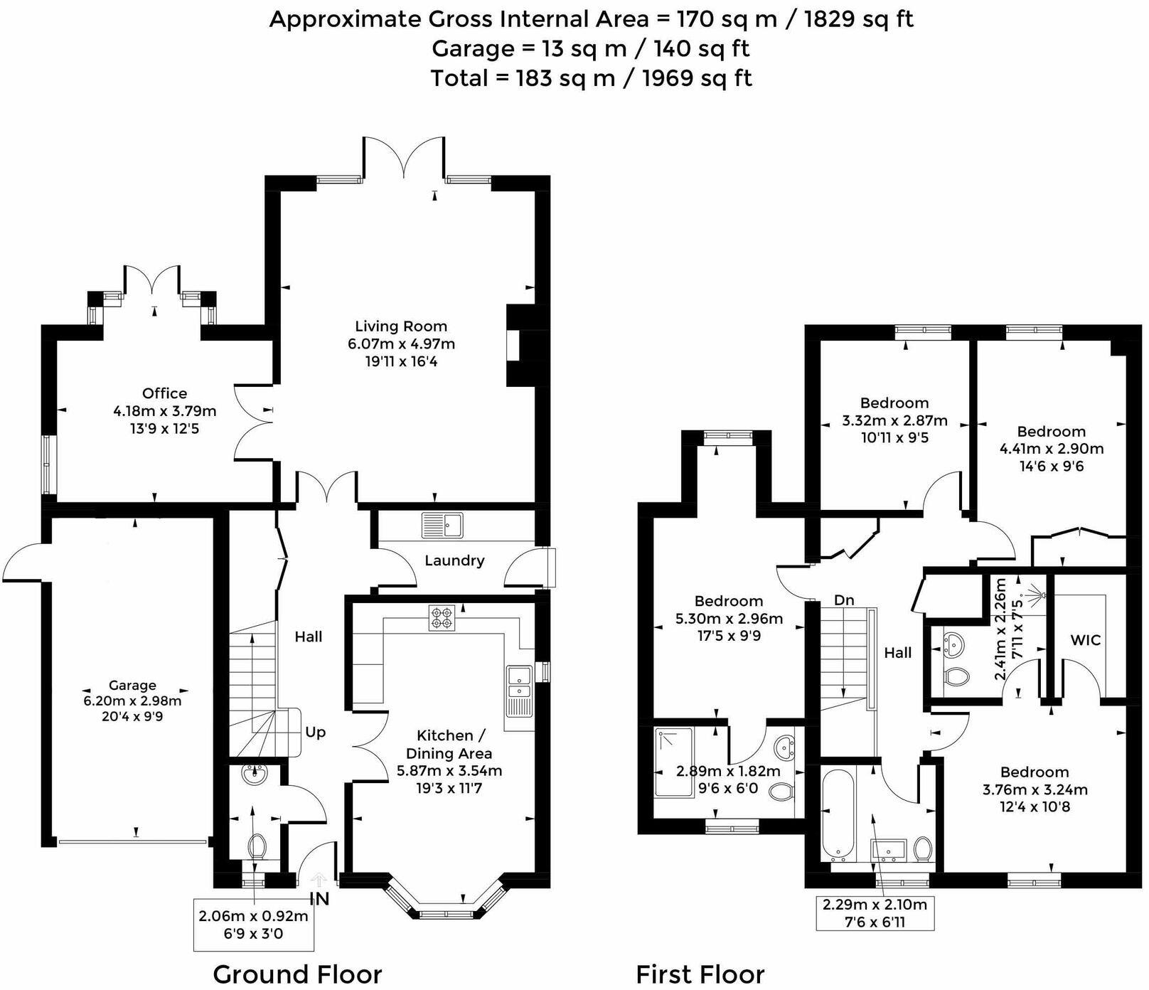 Church Lane, Marston, OX3 floorplan