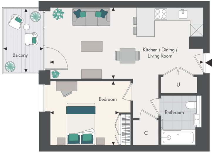 Cold Harbour, London, E14 floorplan