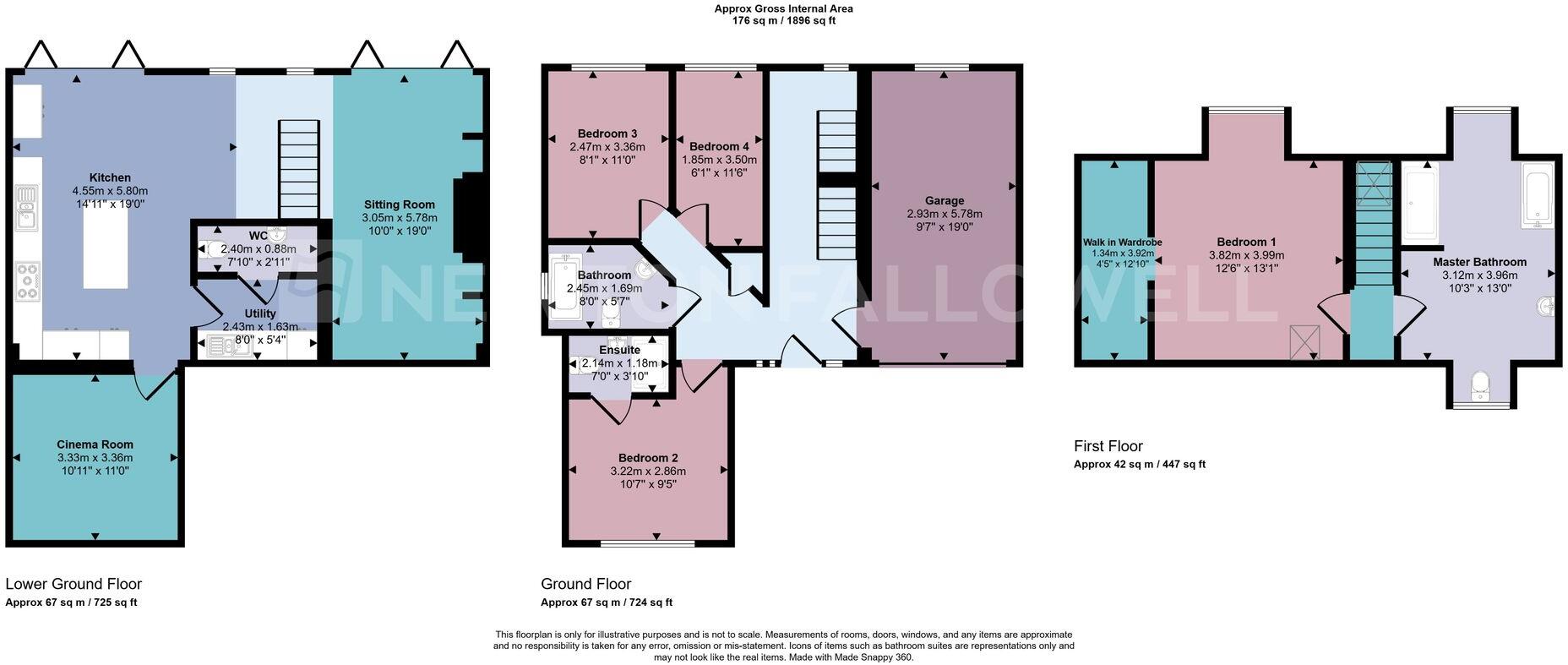 Three Waters View, Whitwick, LE67 floorplan