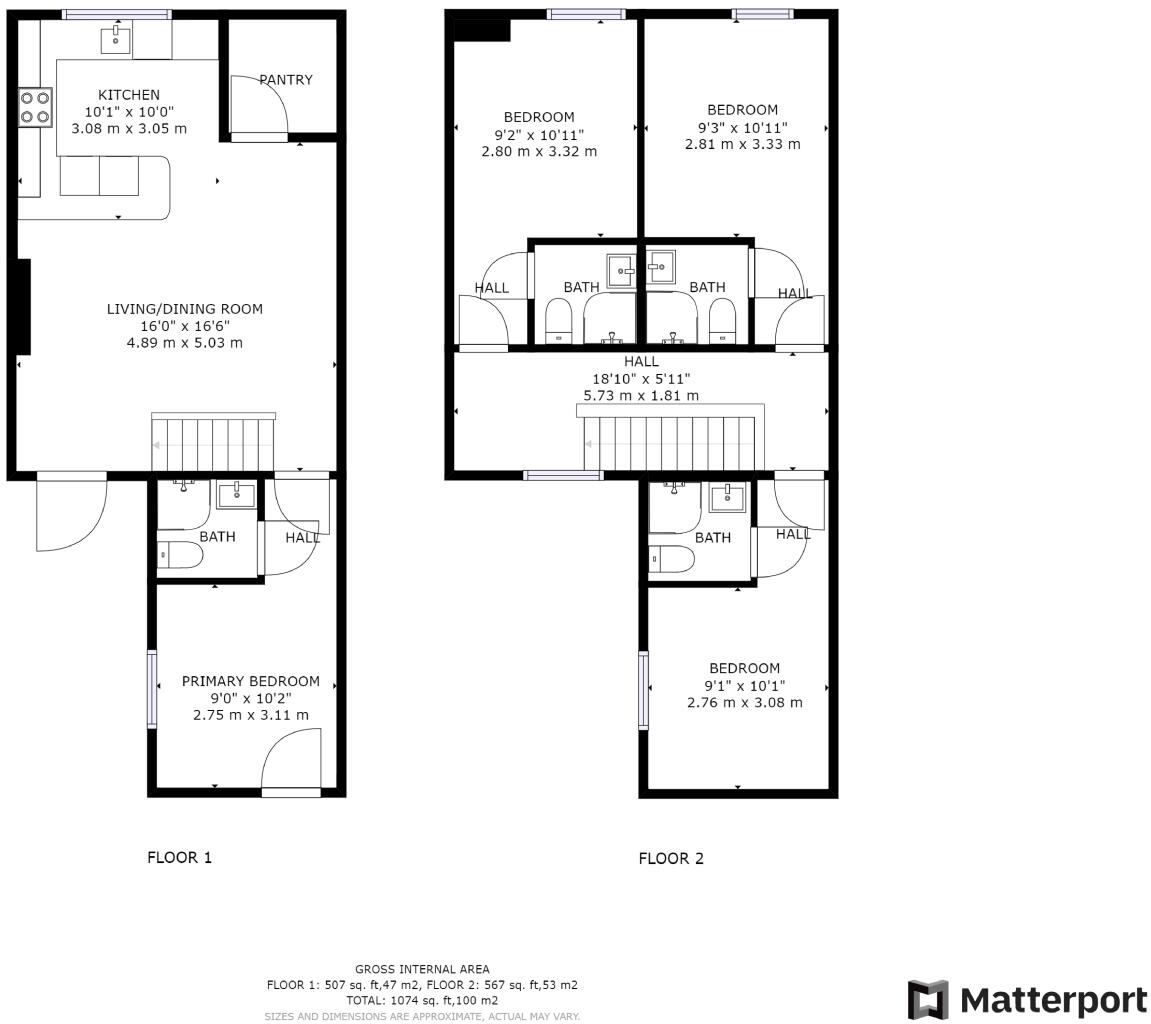20 Kilbourn Street, Nottingham, NG3 1BS floorplan