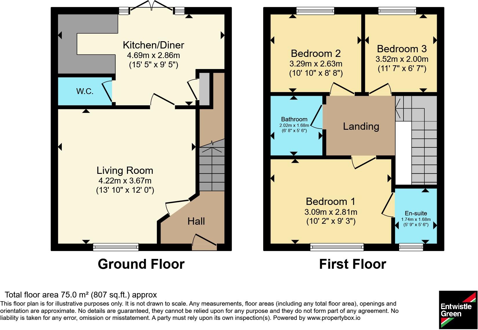 West Lodge Road, Whittingham, Preston, Lancashire, PR3 floorplan