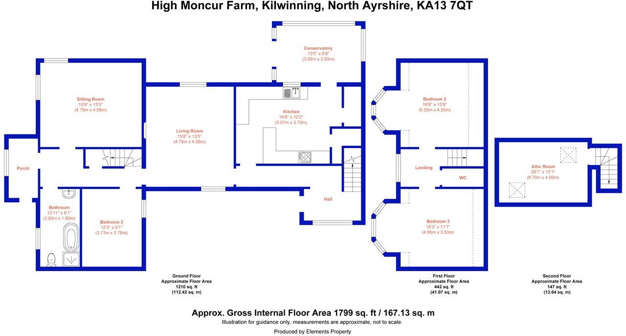 High Moncur Farm, Kilwinning, North Ayrshire, KA13 floorplan