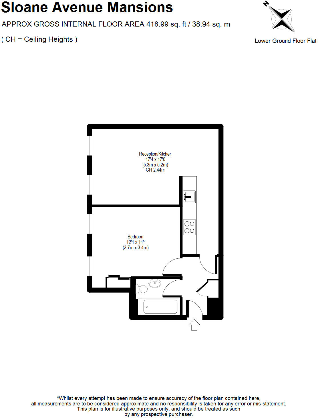 Sloane Avenue, London, SW3 floorplan