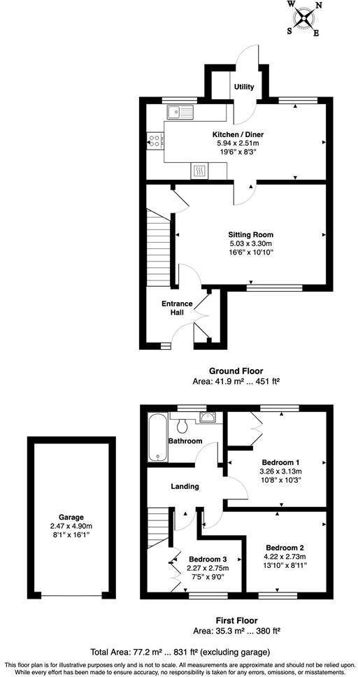 Roman Way, Seaton floorplan