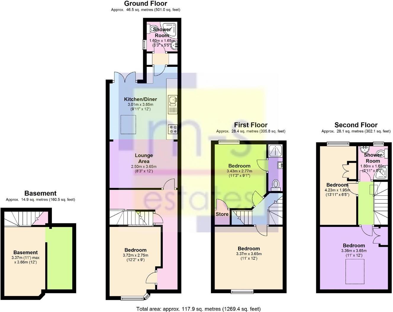 BILLS INCLUDED £140pppw Midland Avenue, Lenton, Nottingham floorplan