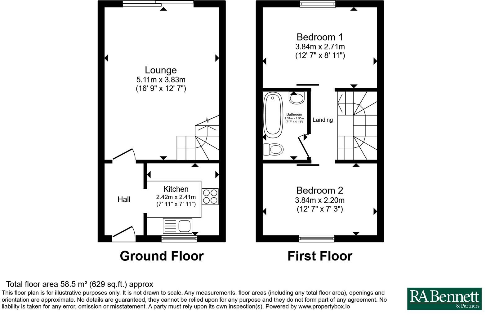 St. Michaels Close, Evesham, Worcestershire, WR11 floorplan