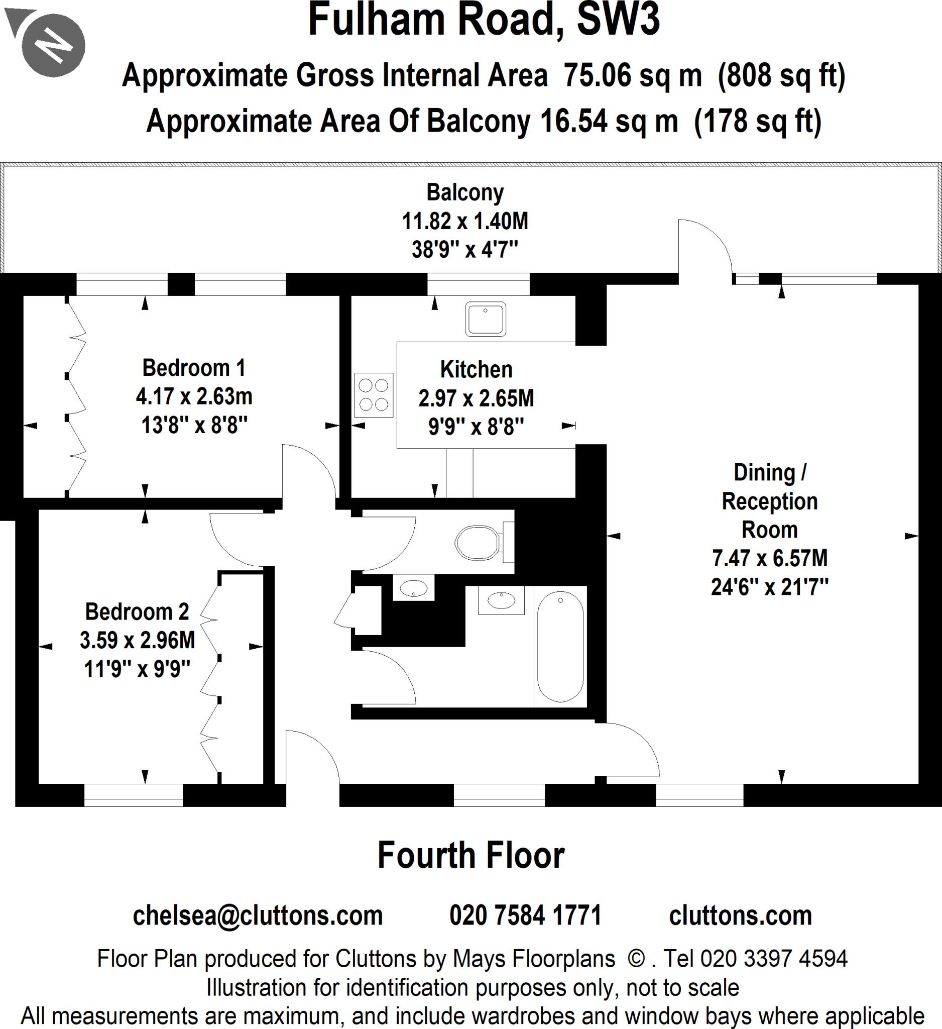 Fulham Road, London, SW3 floorplan