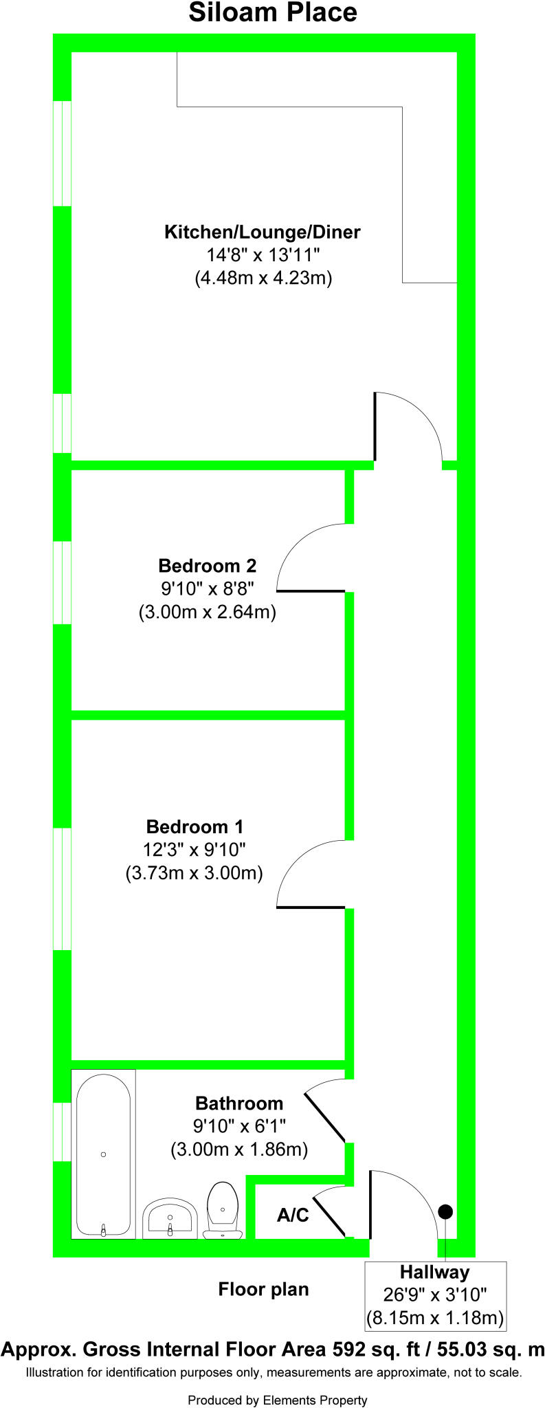 Siloam Place, Ipswich, Suffolk, IP3 floorplan