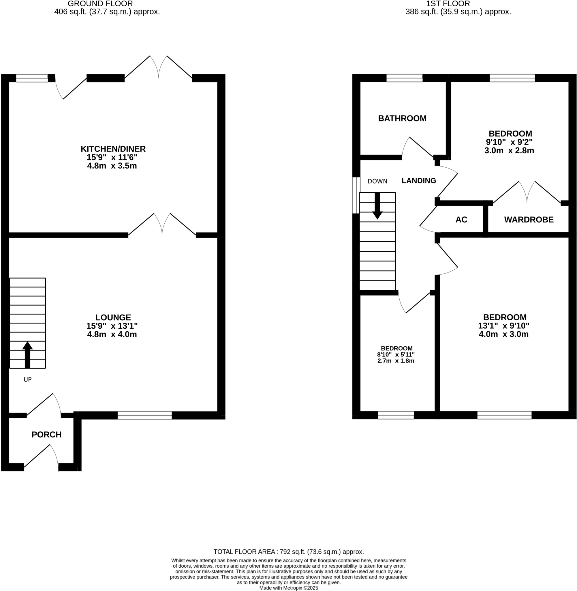 Coopers Close, Sandy floorplan