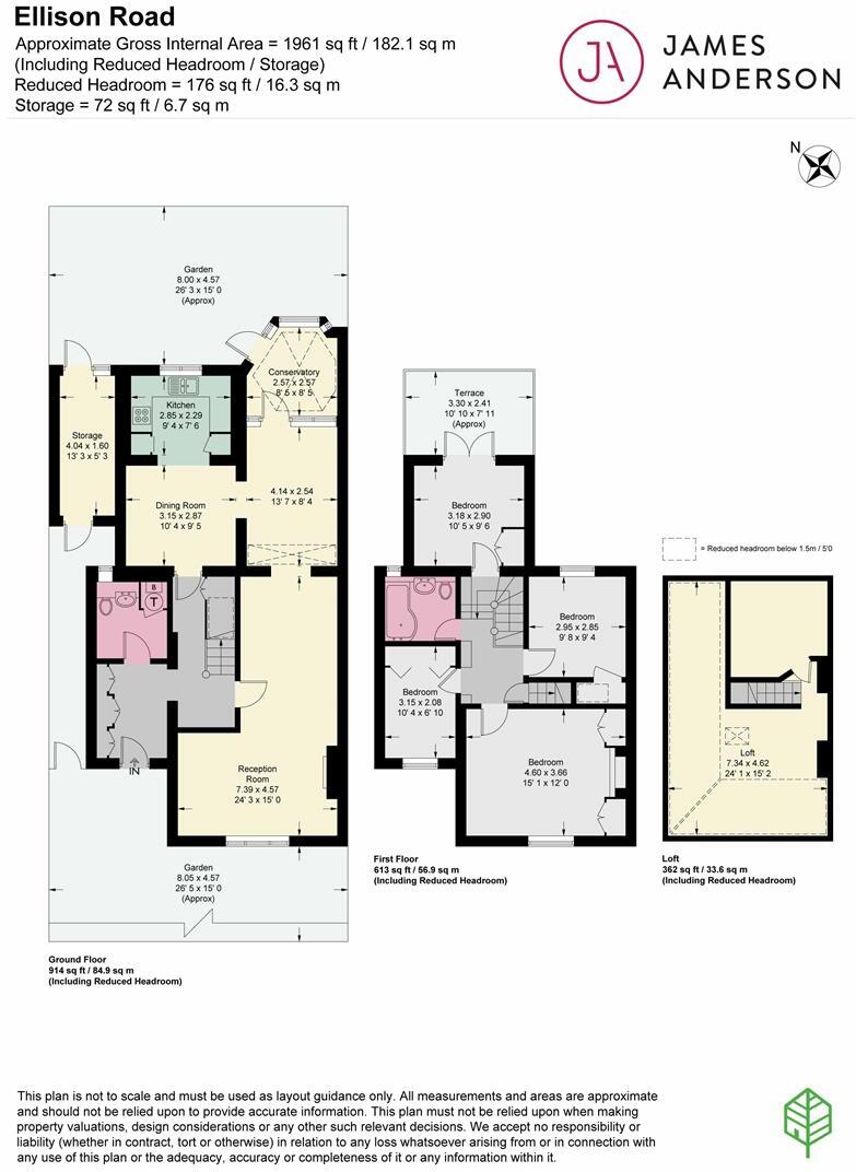 Ellison Road, Barnes, London, SW13 floorplan