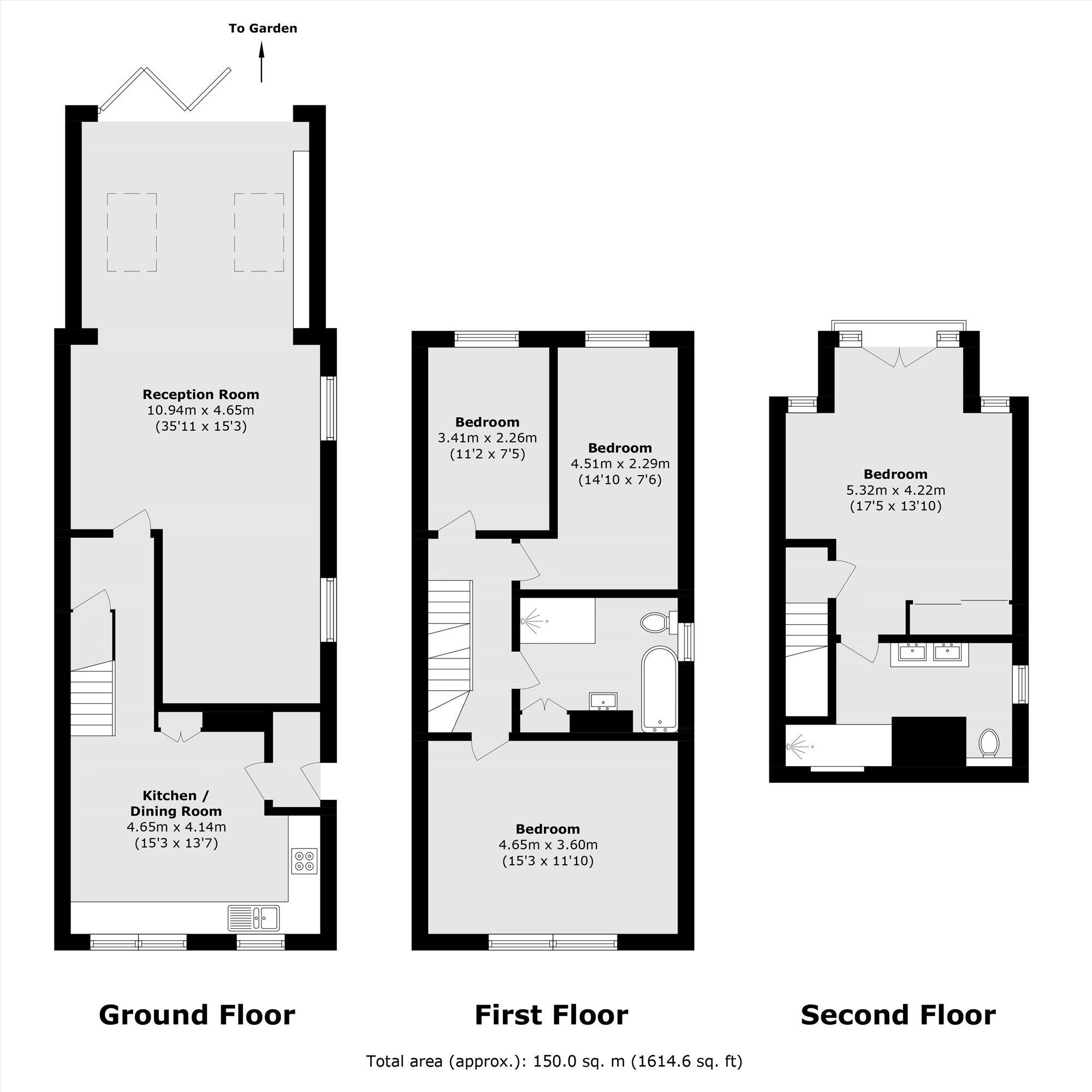 Elmgrove Road, Weybridge floorplan
