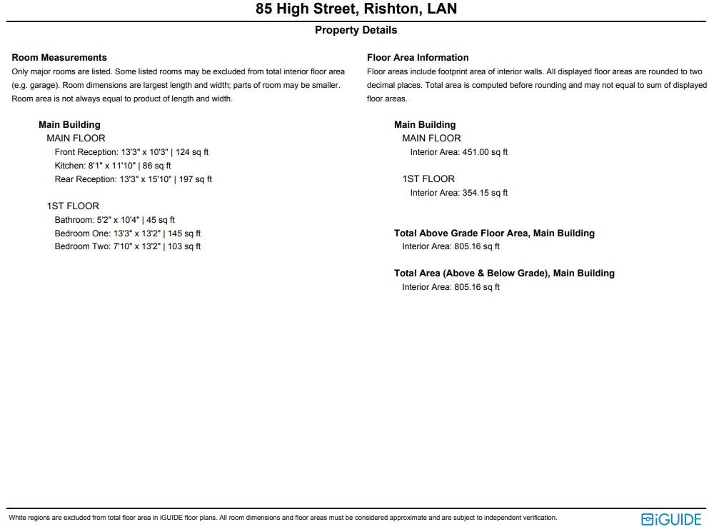 High Street, Rishton, BB1 floorplan