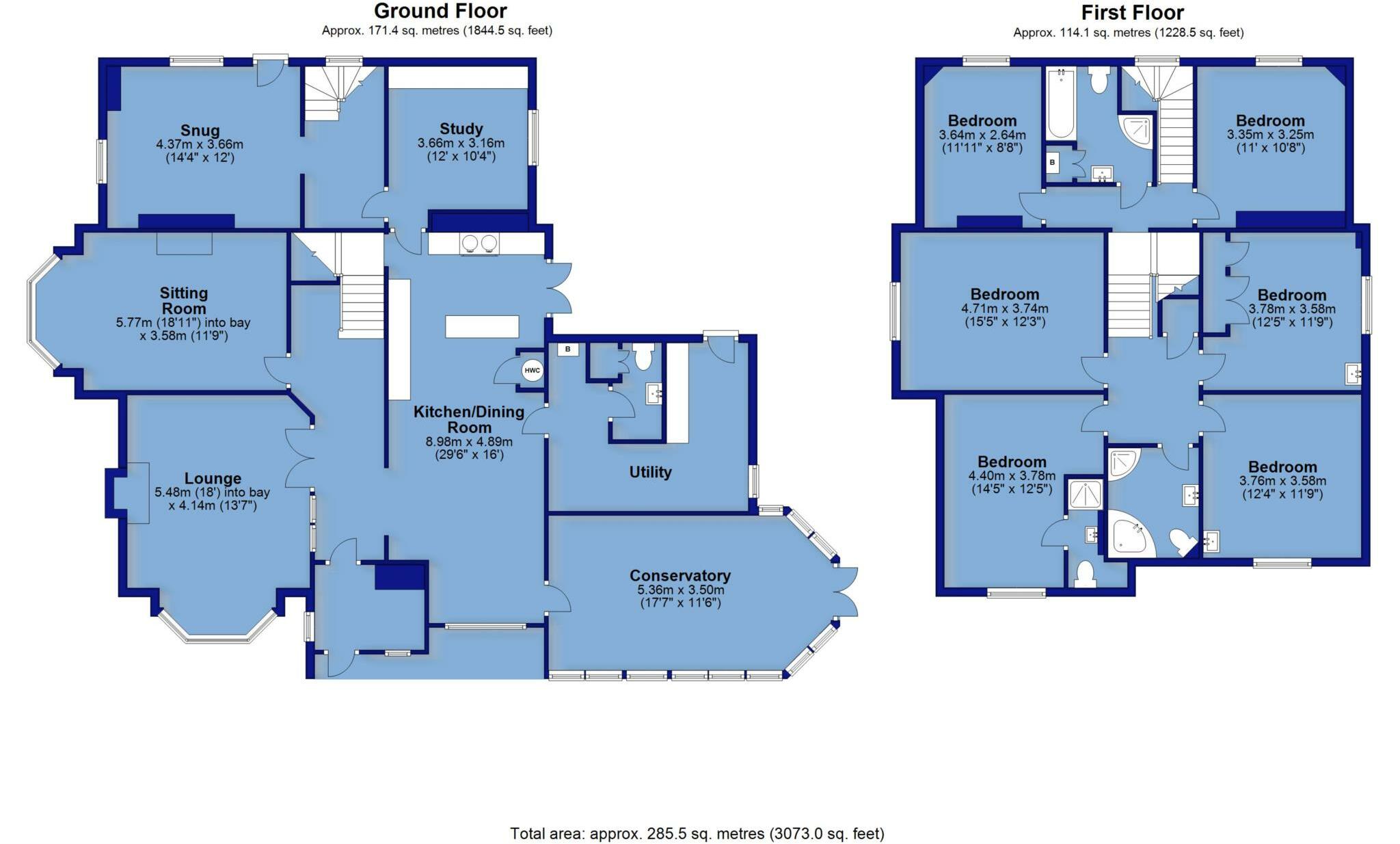 Avon Lane, Westward Ho! floorplan