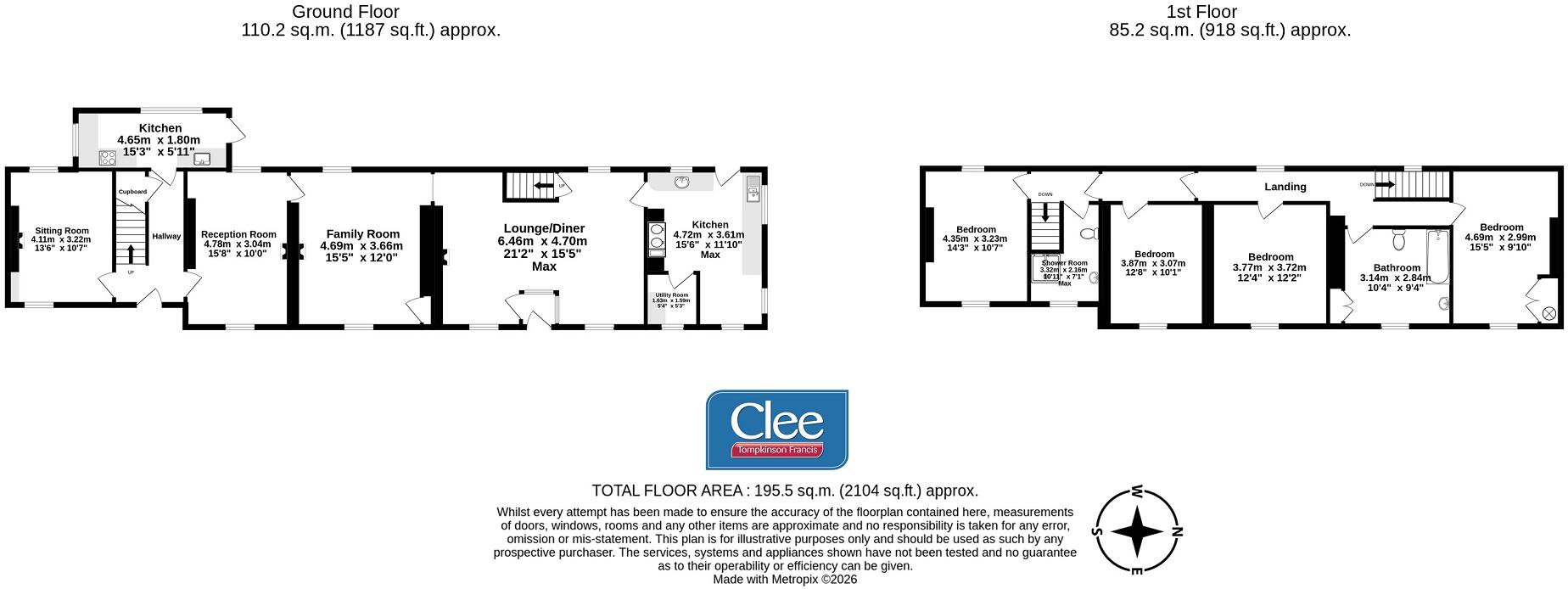 Sennybridge, Brecon, Powys. floorplan