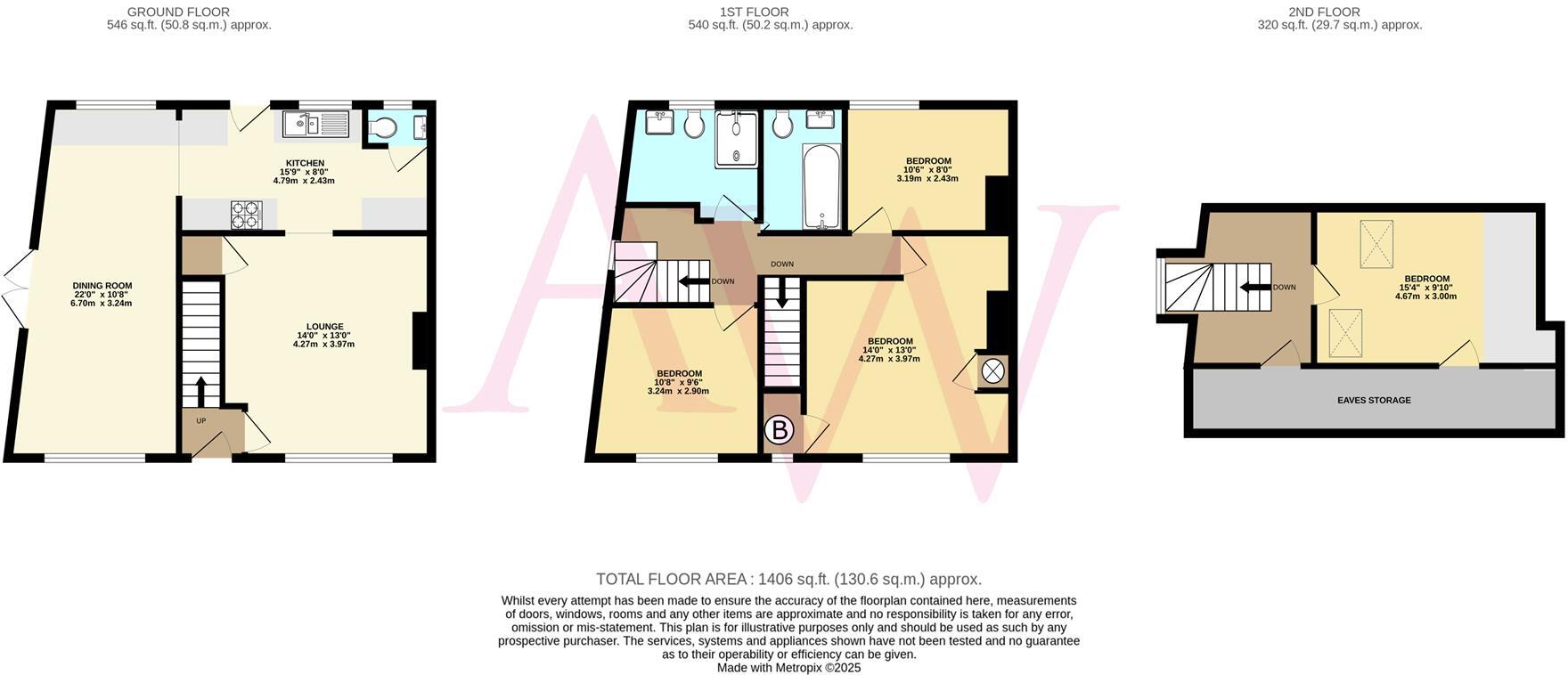 Dellsome Lane, Welham Green floorplan