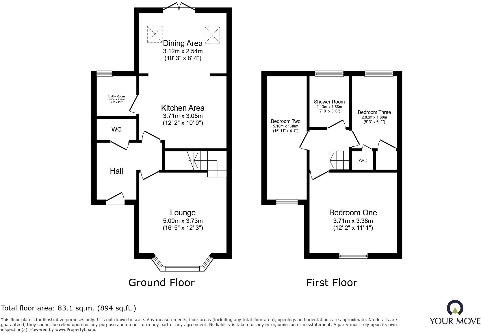 Audens Way, Midway, Swadlincote, Derbyshire, DE11 floorplan