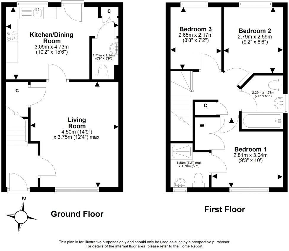 6 Cowpits Lane, Whitecraig, EH21 8TD floorplan