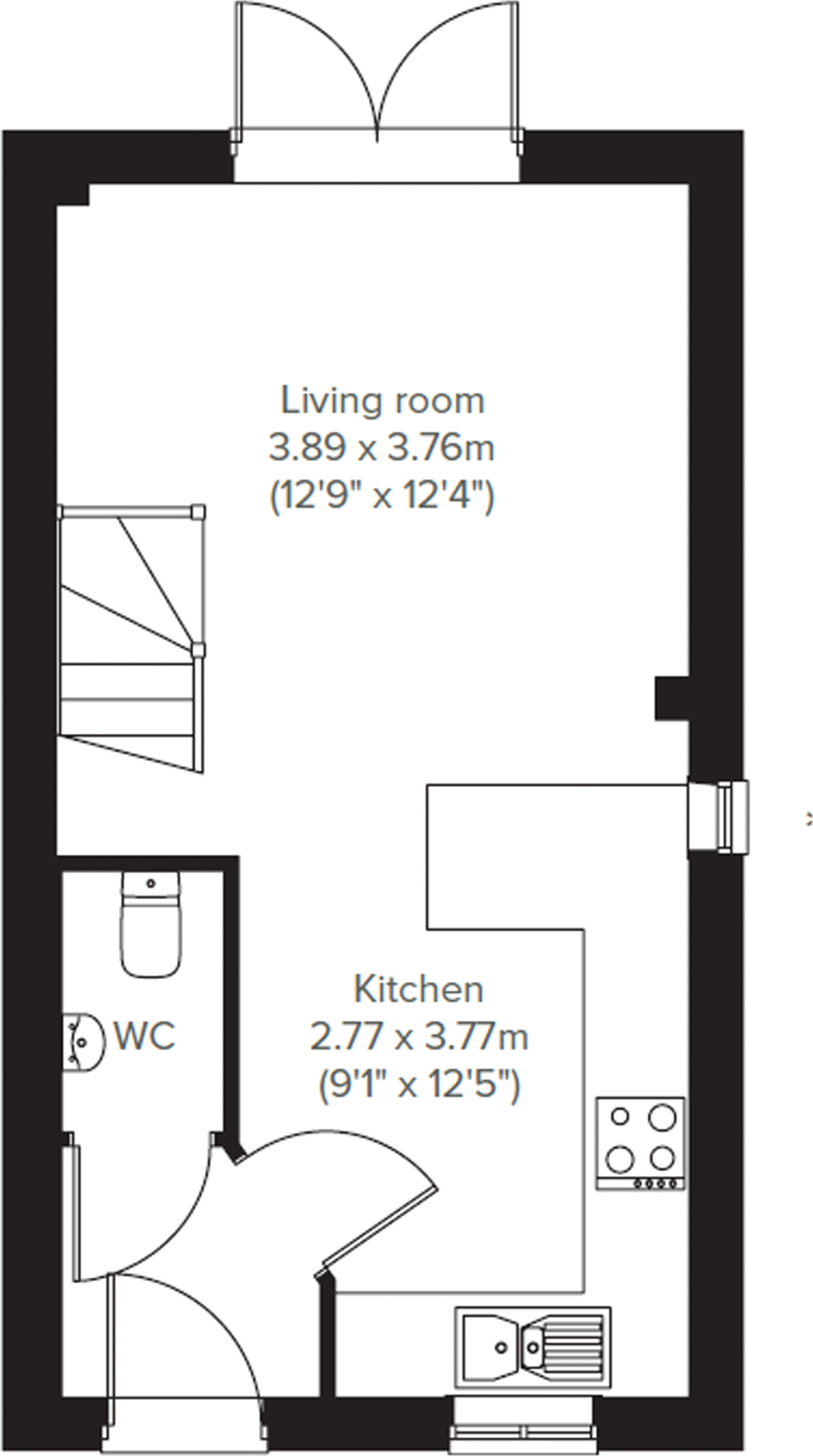 Kemeneth,
19 Hillfort Road,

Bodmin,
PL31 2XG floorplan