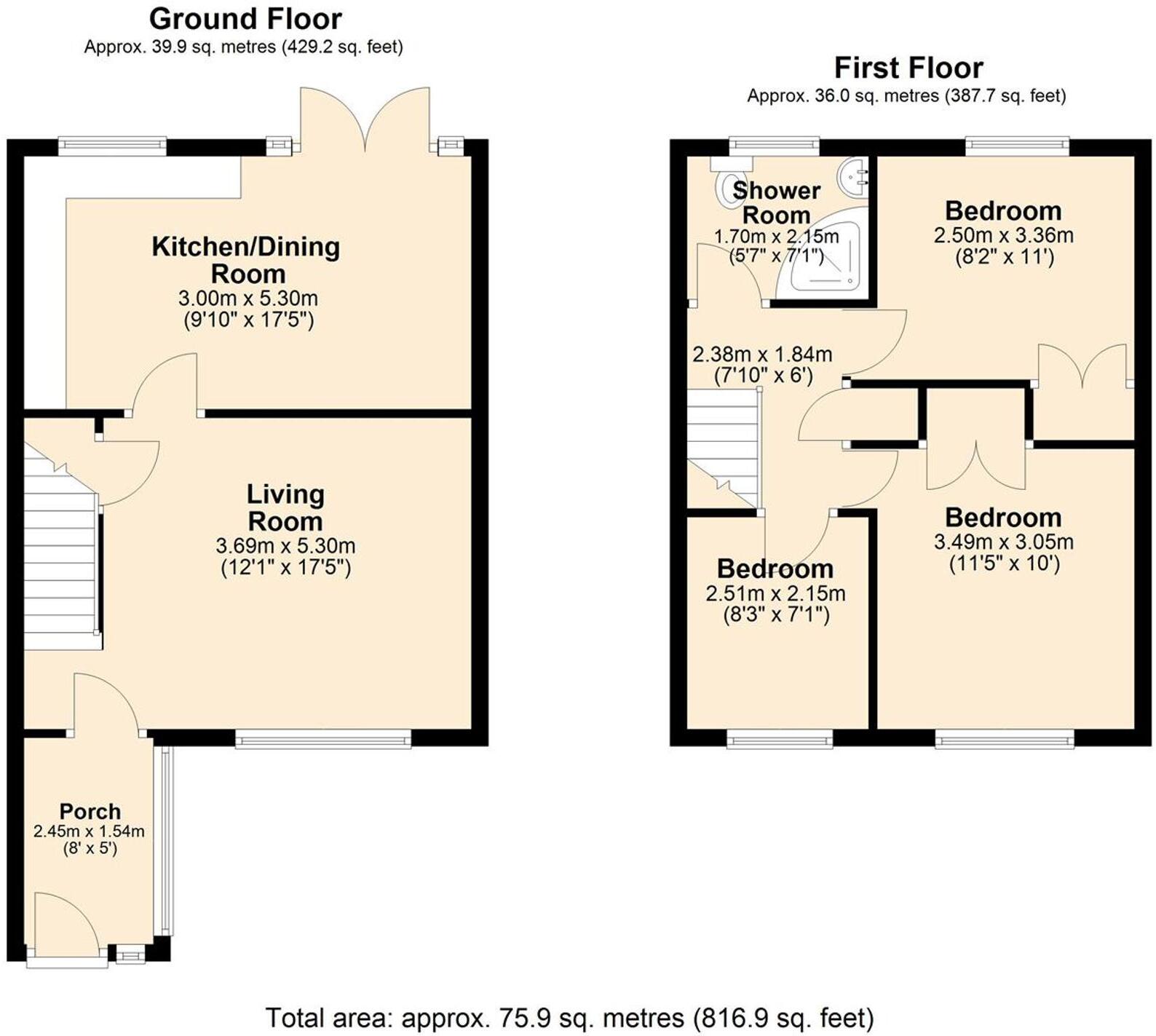 Hulme Road, Leigh, WN7 floorplan