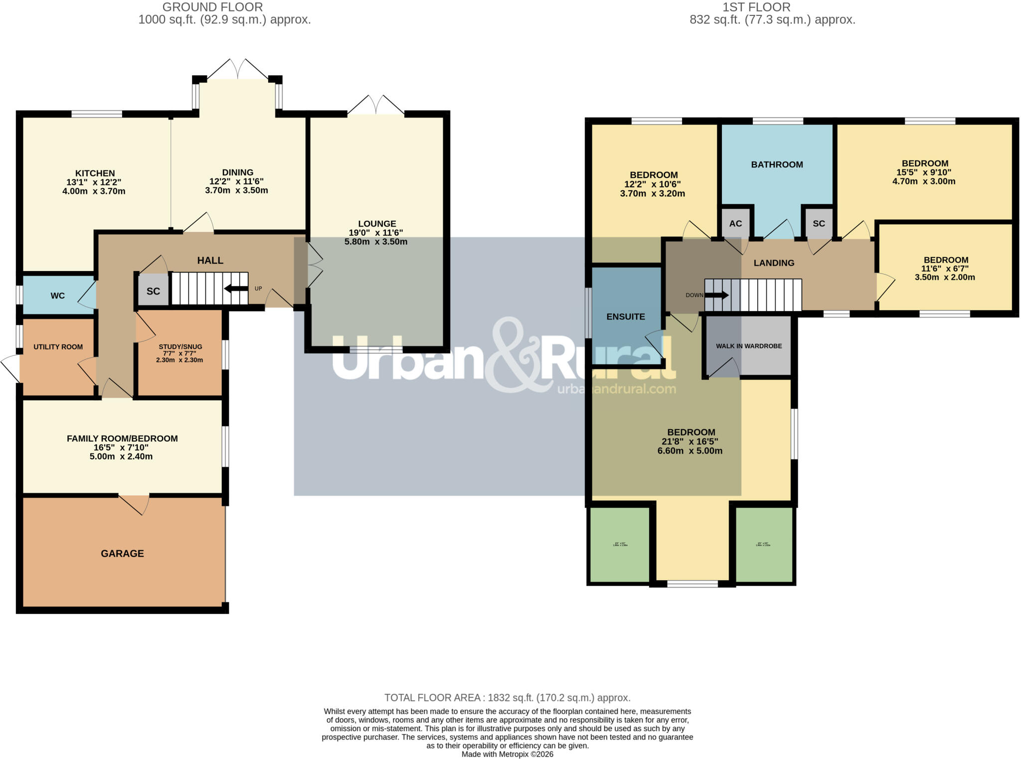 Tavistock Avenue, Ampthill, Bedfordshire, MK45 floorplan