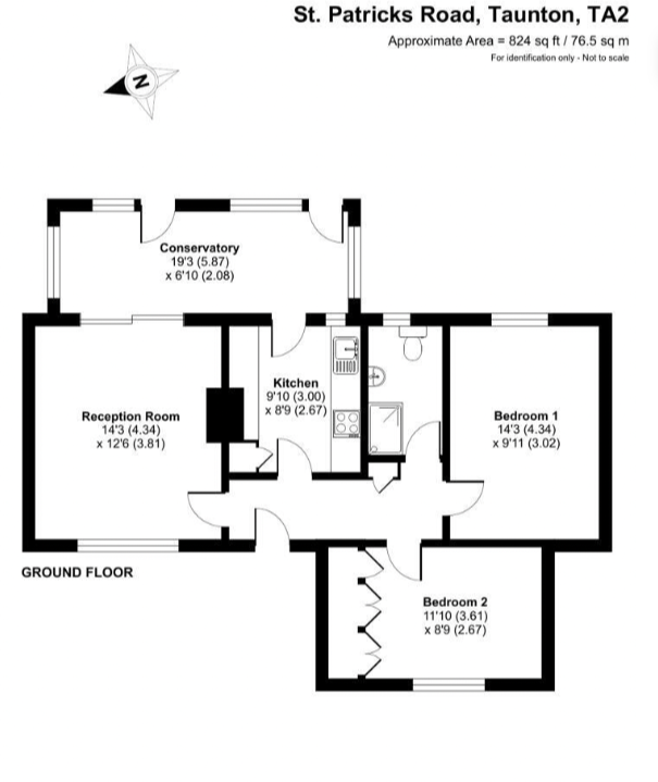 St. Patricks Road, Taunton, Somerset floorplan