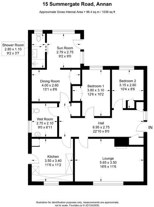15 Summergate Road, Annan, DG12 6EX floorplan