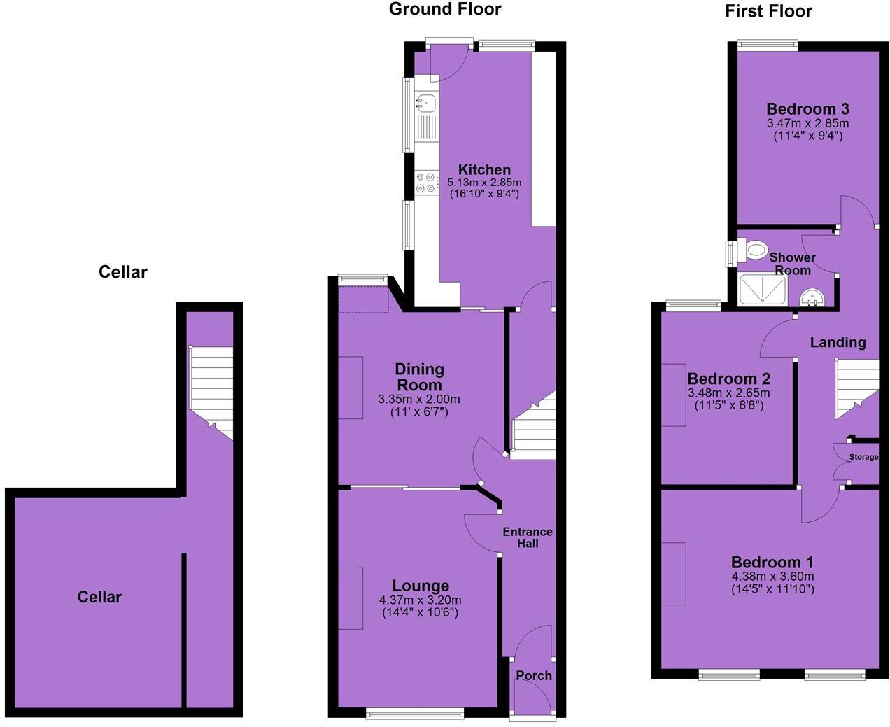 Walter Street, Old Trafford floorplan
