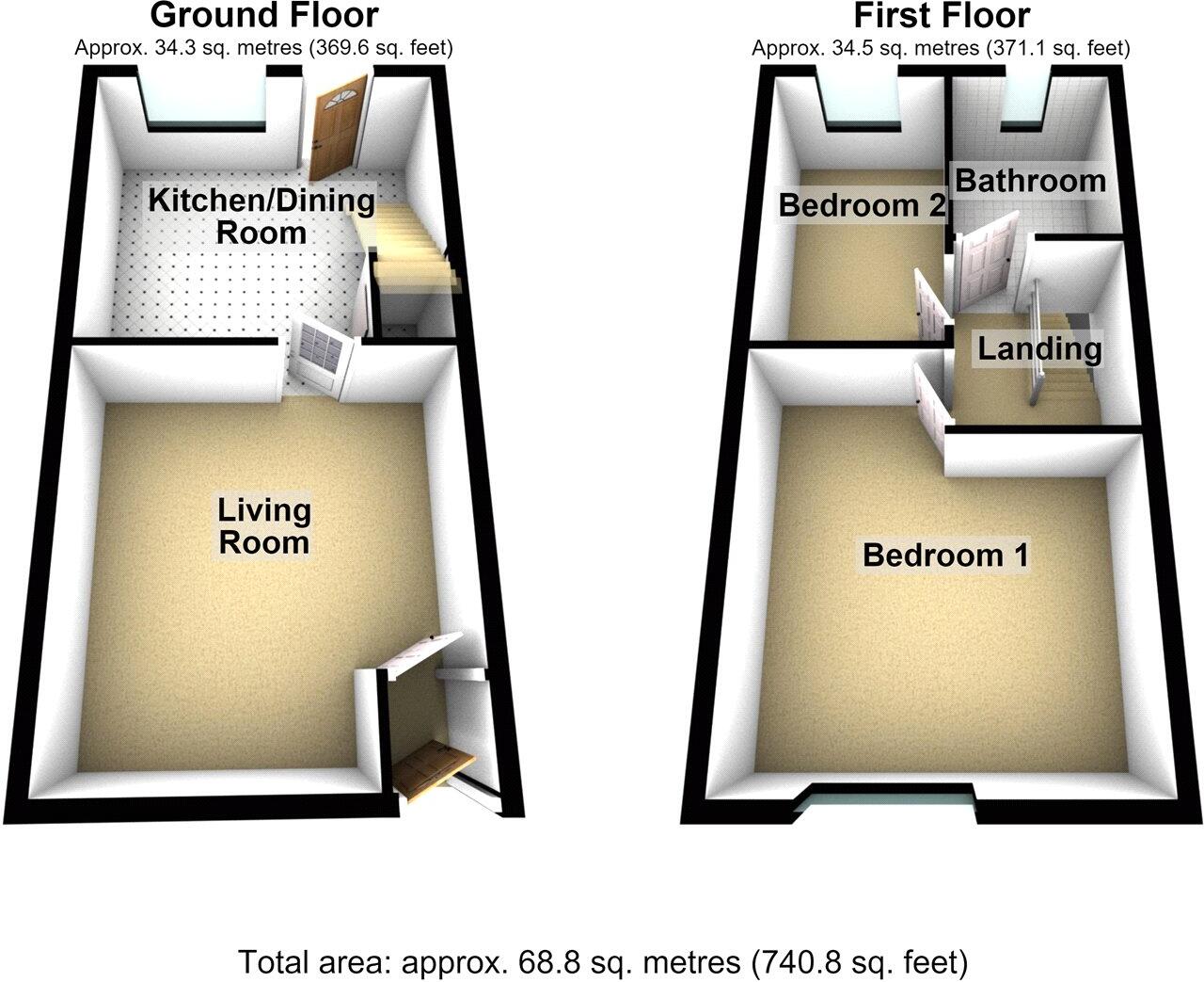 8, Jane Street, Chadderton, Oldham, Greater Manchester, OL9 floorplan