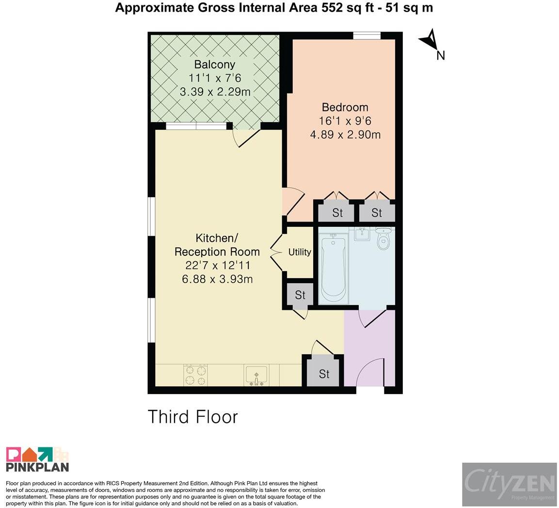 Monterrey House, 3 Everdene Path, London floorplan