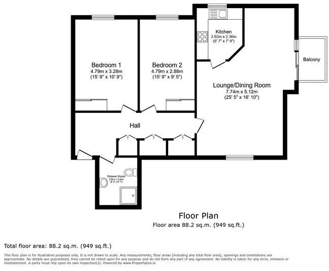 Marsh Road, Newton Abbot, Devon.  floorplan