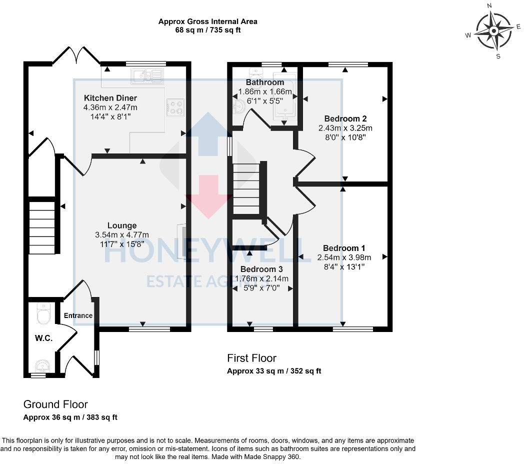 Copperfield Close, Clitheroe, Lancashire, BB7 1ER floorplan