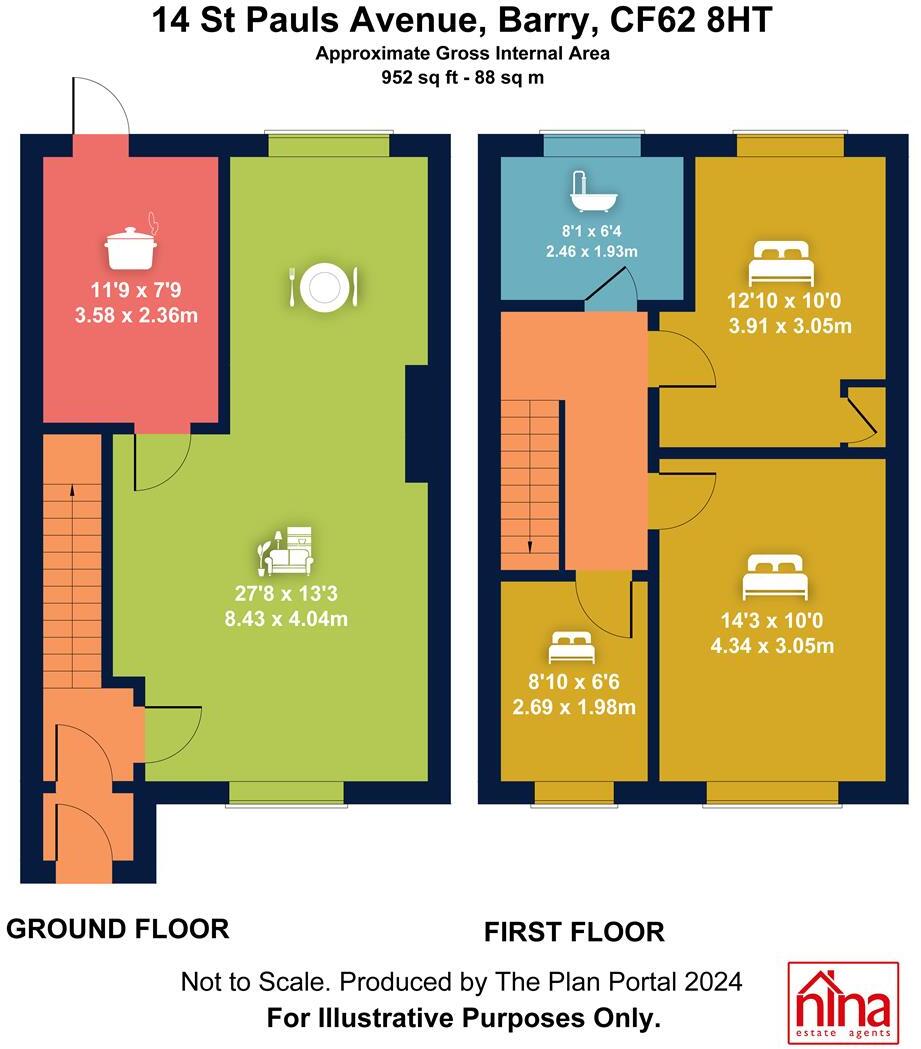 St. Pauls Avenue, Barry floorplan