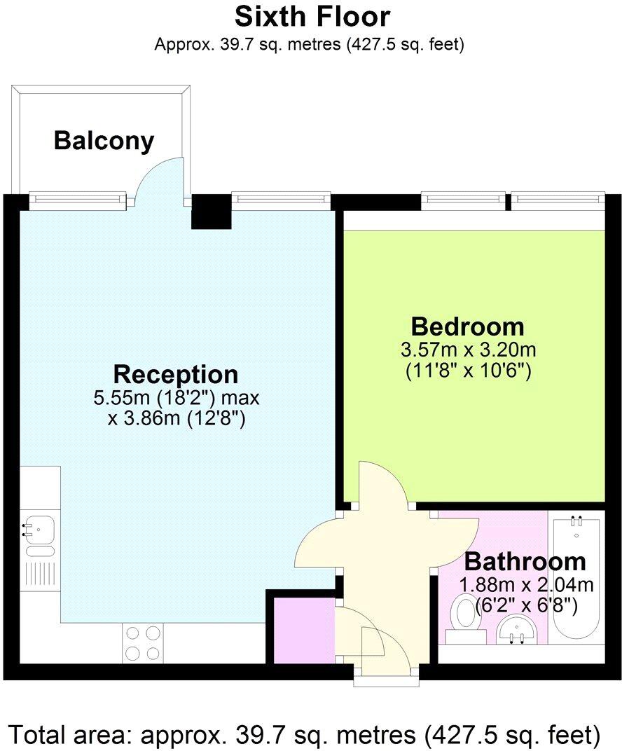 The Vista Building, 30 Calderwood Street, Woolwich, London, SE18 floorplan
