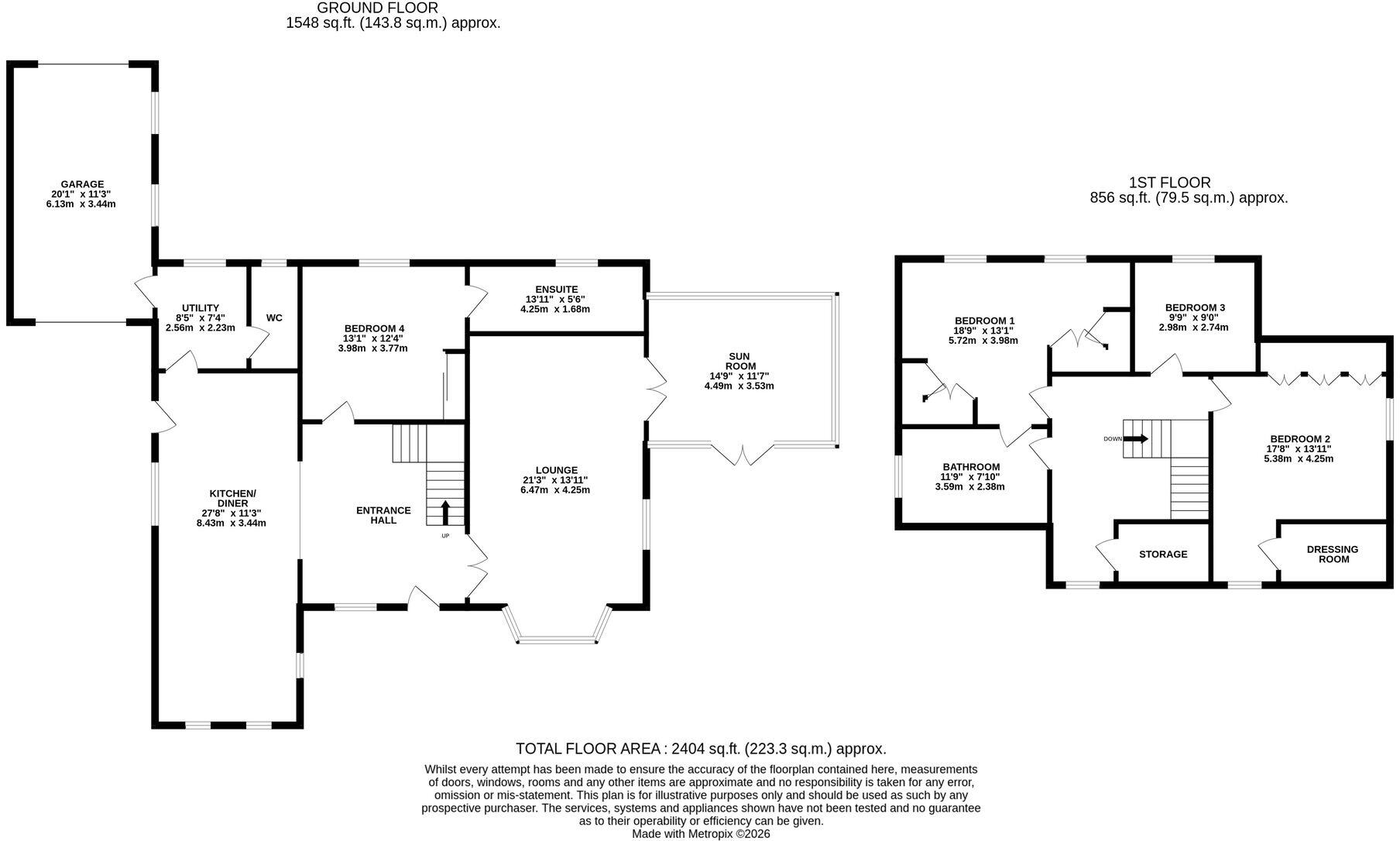 Grove Lane, Waltham, DN37 floorplan