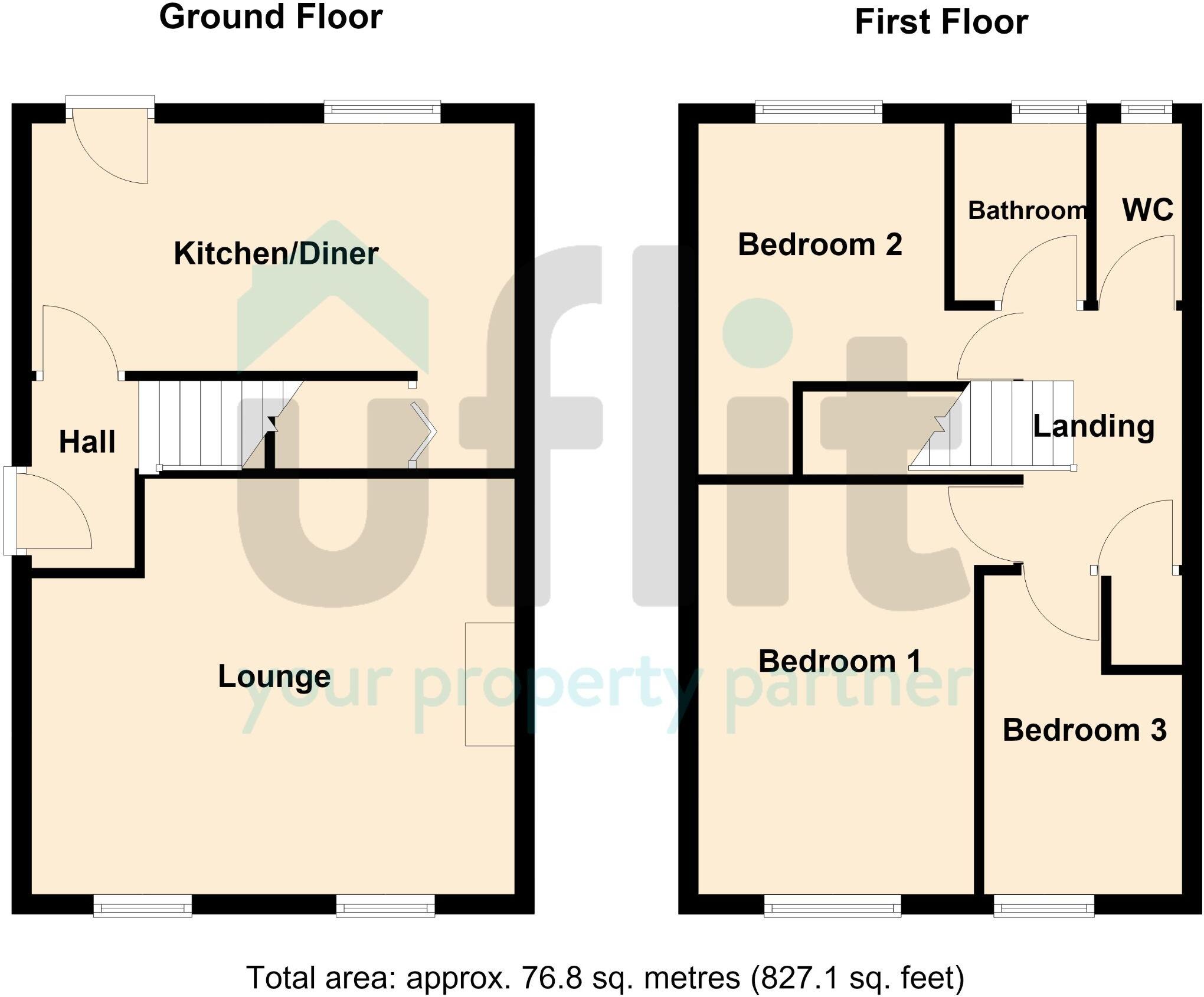 Orchard Flatts Crescent, Rotherham floorplan