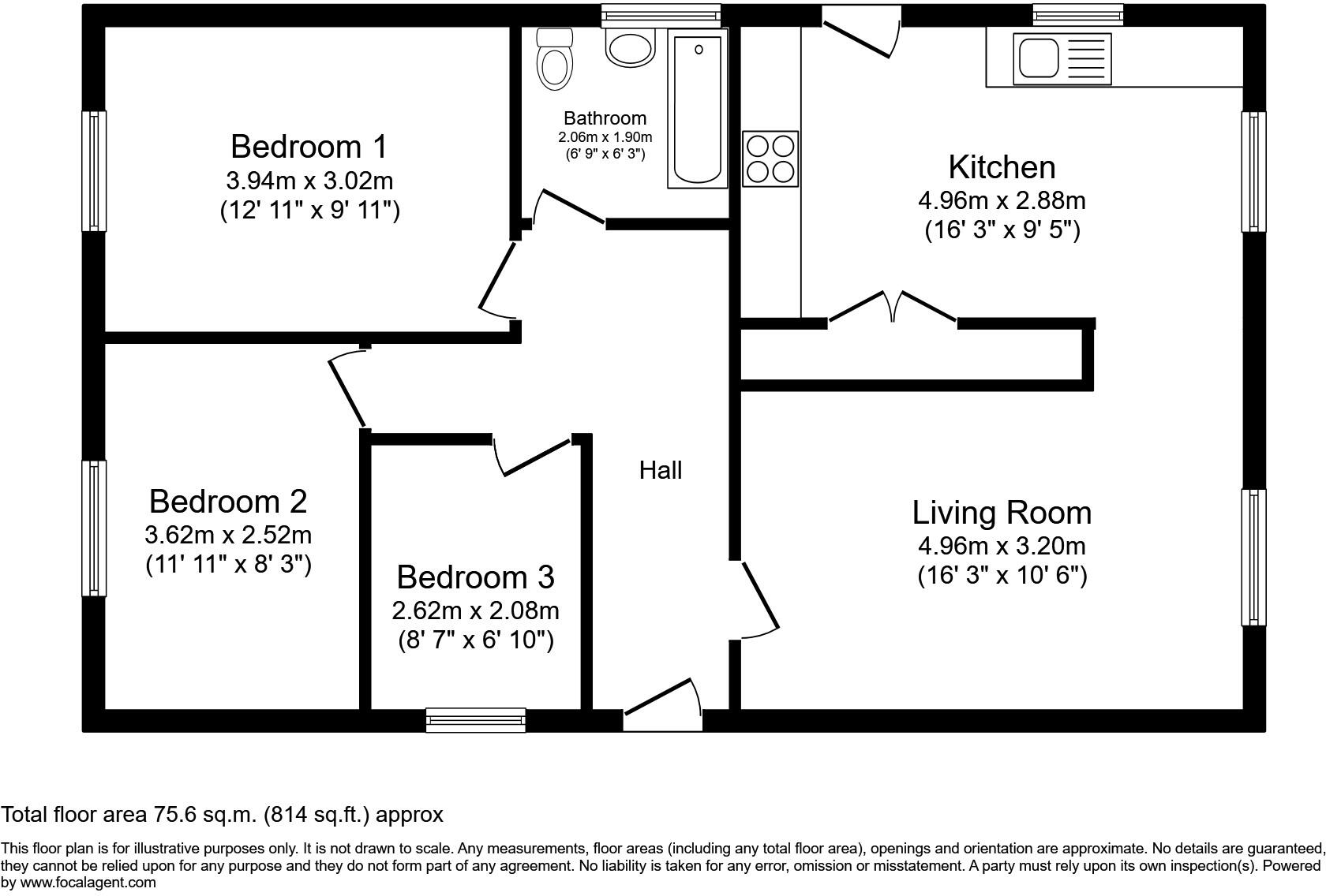 Franklin Close, LN4 floorplan