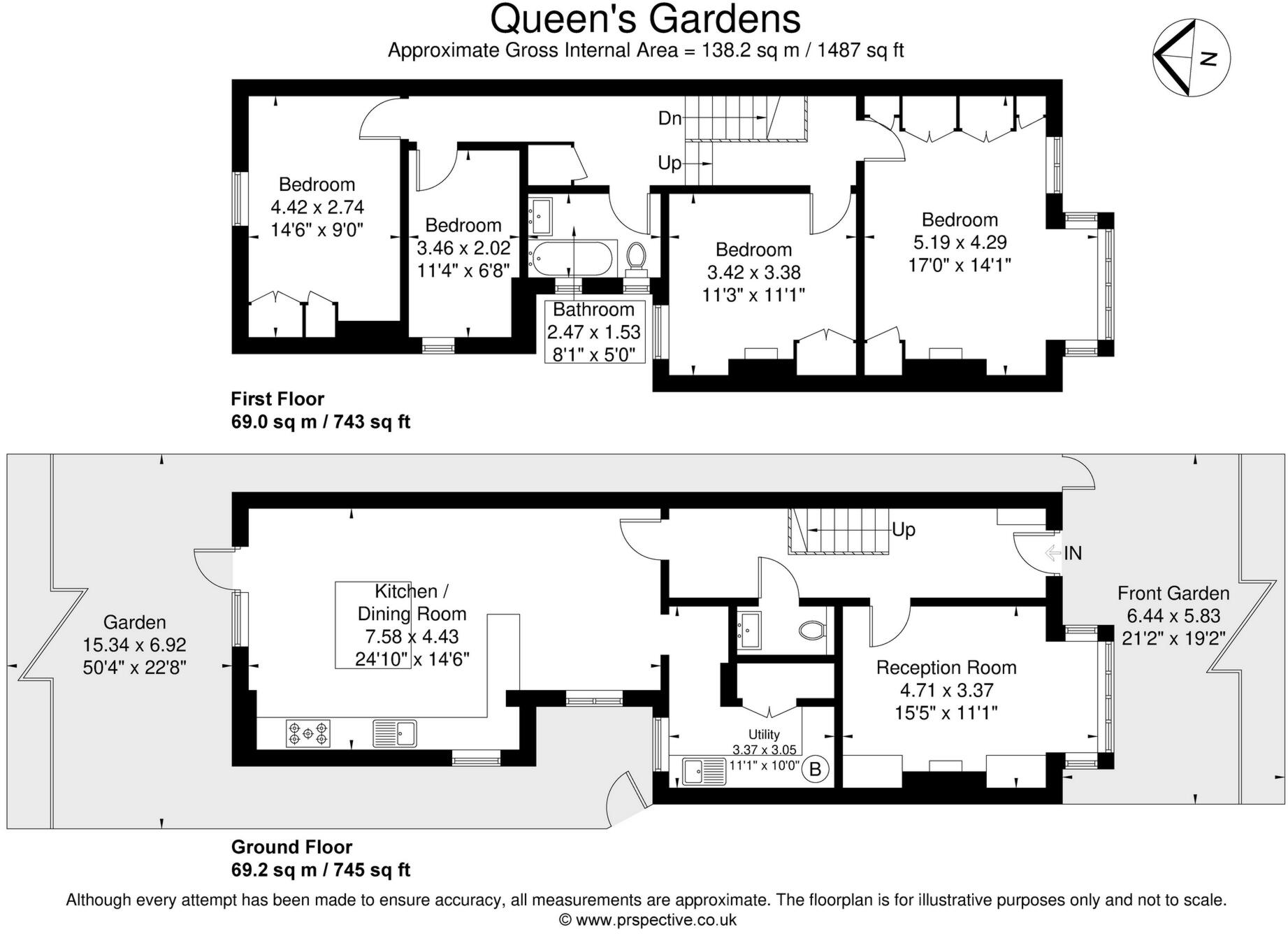 Queens Gardens, Ealing, W5 floorplan