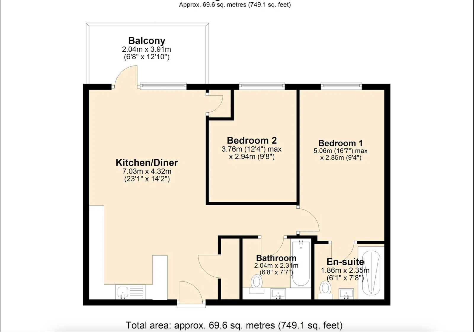 Godfrey House, Harlow, CM20 floorplan