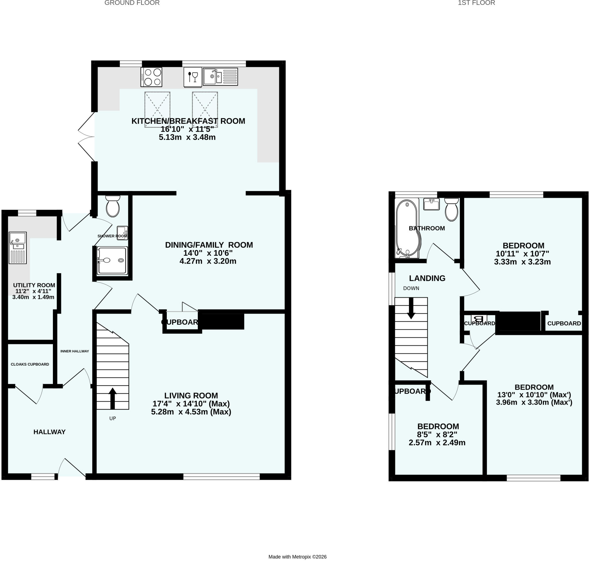 Chestnut Crescent, Stoke Canon, Exeter, Devon floorplan