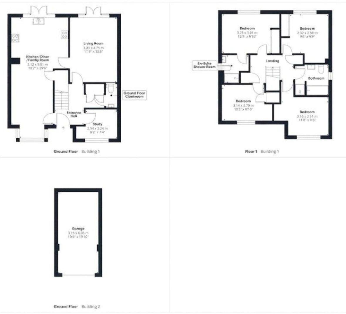 Deer Walk, Stowmarket, IP14 1GP floorplan