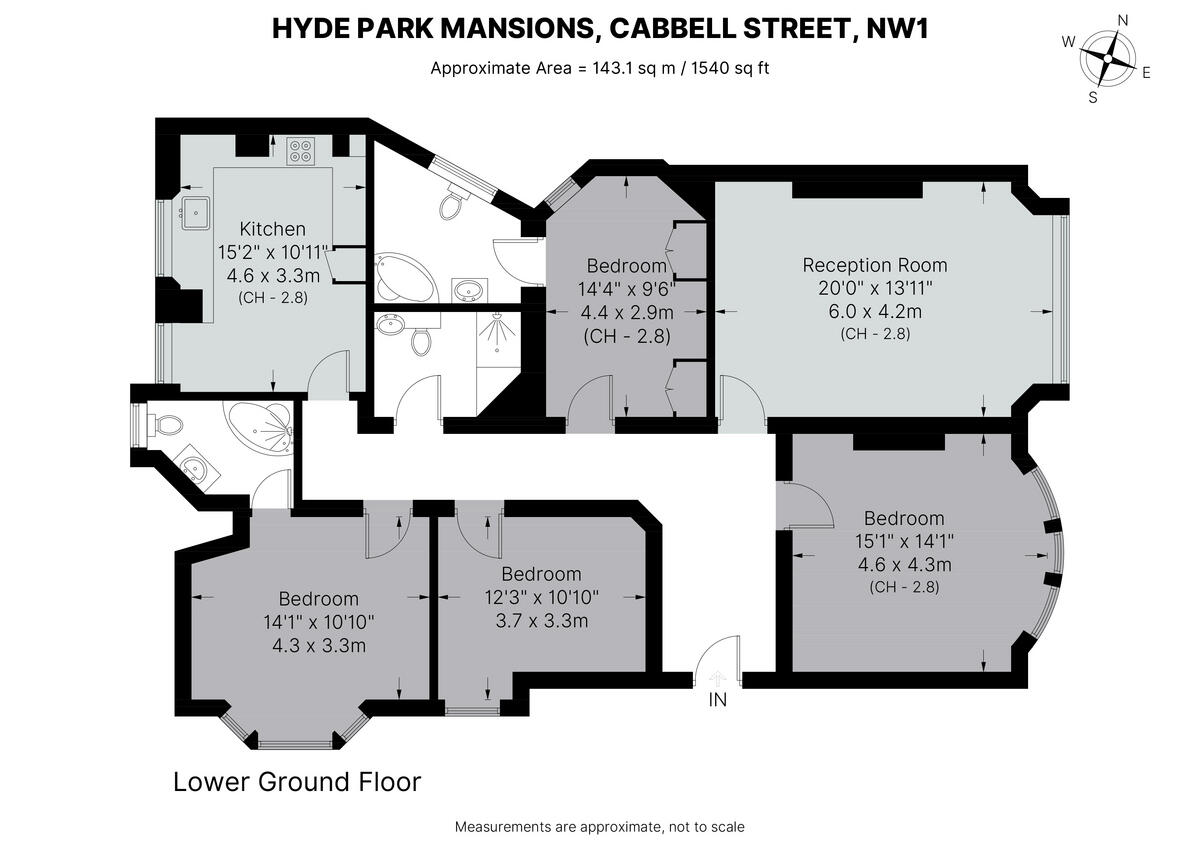 Cabbell Street, London, NW1 floorplan