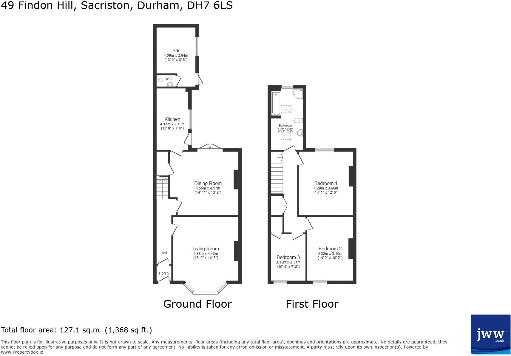 Findon Hill, Sacriston, Durham, DH7 floorplan